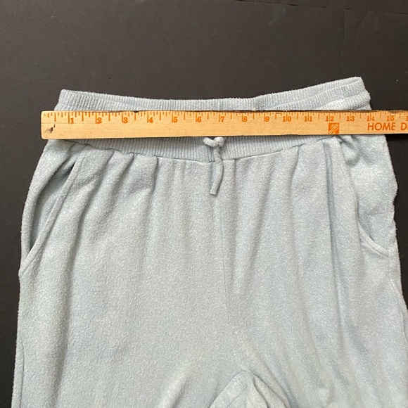 Anthropologie DRAWSTRING WAIST Wide-Leg sweatpants IN MINT GREEN, size M - Picture 4 of 9